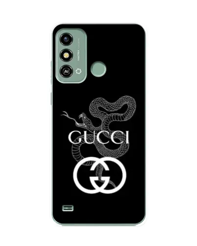Чохол для ZTE Blade A53 з картинкою «Gucci — срібна змія»