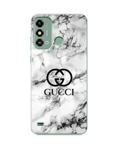 Чохол для ZTE Blade A53 з картинкою «Gucci — мармуровий шик»