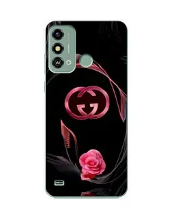 Чохол для ZTE Blade A53 з картинкою «Gucci — неонова троянда»