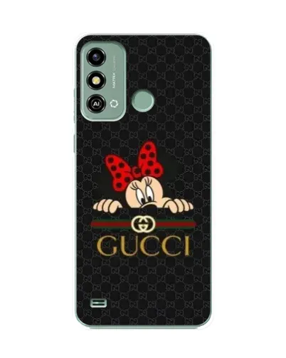 Чохол для ZTE Blade A53 з картинкою «Мінні Маус Gucci — чорний»