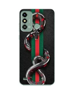 Чехол для ZTE Blade A53 с картинкой «Gucci — змея на полосе» Чехол для ZTE Blade A53 с картинкой «Gucci — змея на полосе»