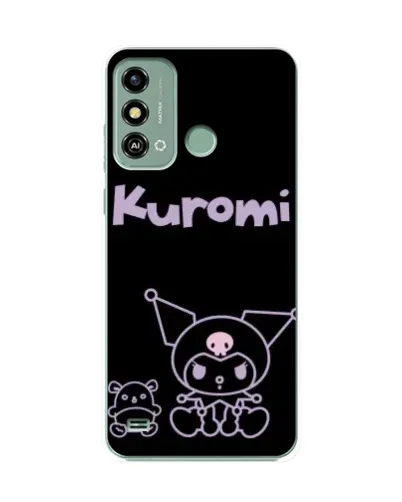 Чехол для ZTE Blade A53 с картинкой «Kuromi — черный минимализм» Чехол для ZTE Blade A53 с картинкой «Kuromi — черный минимализм»