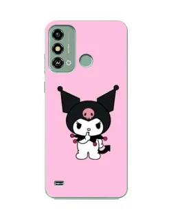 Чехол для ZTE Blade A53 с картинкой «Kuromi — розовая нежность»