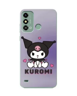 Чехол для ZTE Blade A53 с картинкой «Kuromi — фиолетовый арт»