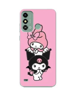 Чехол для ZTE Blade A53 с картинкой «My Melody и Kuromi»