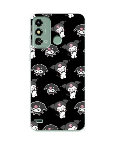 Чехол для ZTE Blade A53 с картинкой «Черный паттерн Kuromi» Чехол для ZTE Blade A53 с картинкой «Черный паттерн Kuromi»