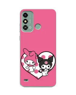 Чехол для ZTE Blade A53 с картинкой «Kuromi и My Melody»