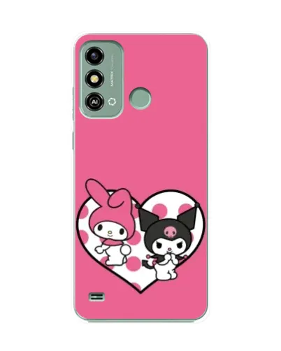 Чехол для ZTE Blade A53 с картинкой «Kuromi и My Melody» Чехол для ZTE Blade A53 с картинкой «Kuromi и My Melody»