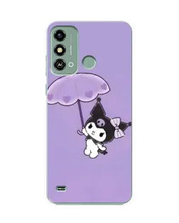 Чехол для ZTE Blade A53 с картинкой «Kuromi с зонтиком»