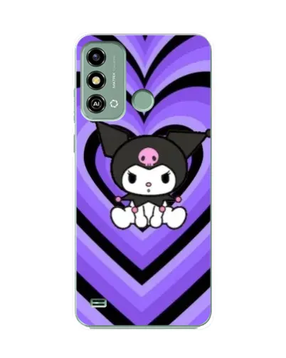 Чехол для ZTE Blade A53 с картинкой «Kuromi и фиолетовые сердца» Чехол для ZTE Blade A53 с картинкой «Kuromi и фиолетовые сердца»