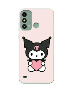 Чехол для ZTE Blade A53 с картинкой «Kuromi и сердце»