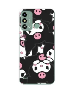 Чехол для ZTE Blade A53 с картинкой «Паттерн голов Куроми»