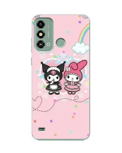 Чехол для ZTE Blade A53 с картинкой «My Melody и Kuromi»