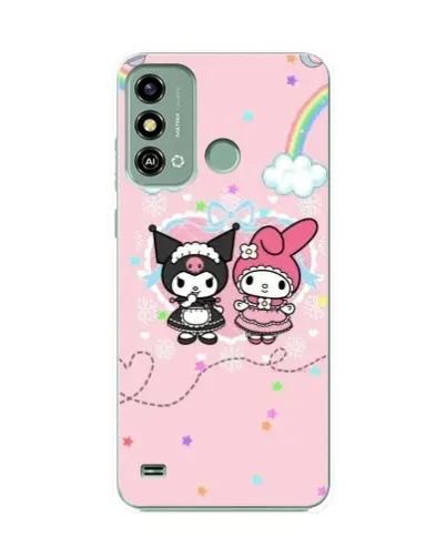 Чехол для ZTE Blade A53 с картинкой «My Melody и Kuromi» Чехол для ZTE Blade A53 с картинкой «My Melody и Kuromi»