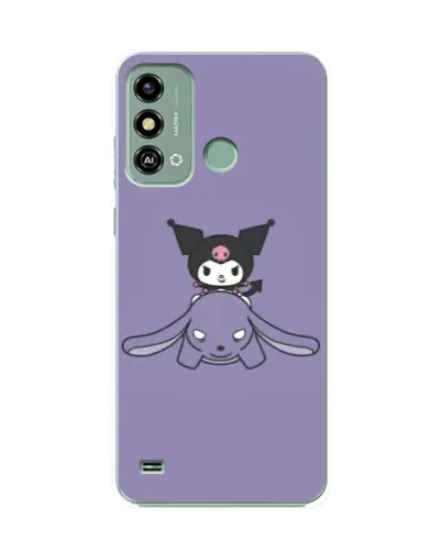 Чехол для ZTE Blade A53 с картинкой «Kuromi на лиловом фоне» Чехол для ZTE Blade A53 с картинкой «Kuromi на лиловом фоне»