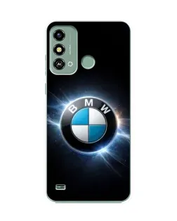 Чохол для ZTE Blade A53 з картинкою «BMW — неонове сяйво»