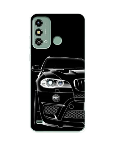 Чохол для ZTE Blade A53 з картинкою «Темний силует BMW»