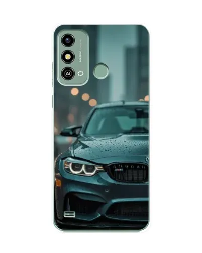 Чохол для ZTE Blade A53 з картинкою «BMW у вогнях міста»