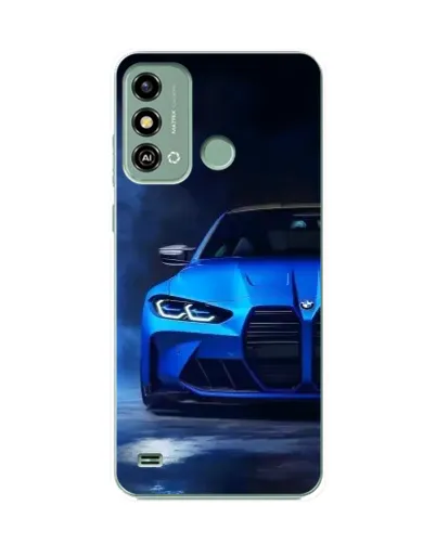 Чохол для ZTE Blade A53 з картинкою «Блакитна BMW M4»