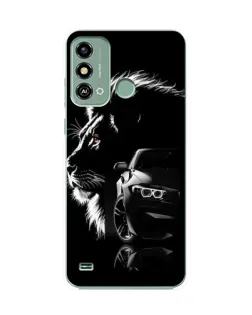 Чохол для ZTE Blade A53 з картинкою «BMW та лев»