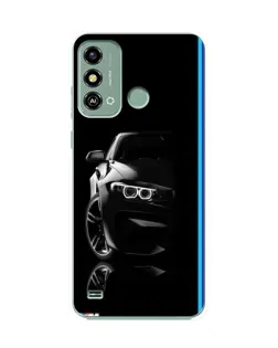 Чохол для ZTE Blade A53 з картинкою «Силует BMW в темряві»