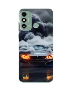 Чохол для ZTE Blade A53 з картинкою «BMW у диму»