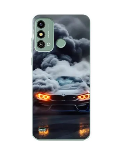 Чохол для ZTE Blade A53 з картинкою «BMW у диму»