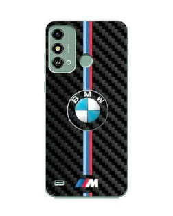 Чохол для ZTE Blade A53 з картинкою «Емблема BMW та карбон»
