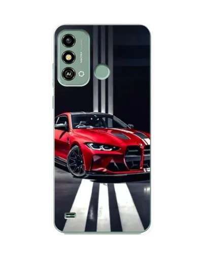 Чохол для ZTE Blade A53 з картинкою «Червона BMW на дорозі»