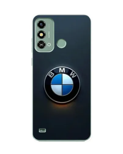 Чохол для ZTE Blade A53 з картинкою «Логотип BMW — мінімалізм»