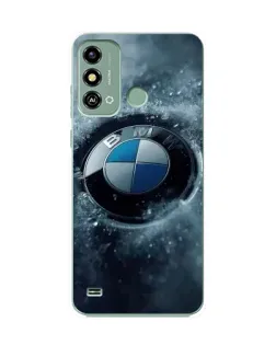 Чохол для ZTE Blade A53 з картинкою «Логотип BMW — лід»