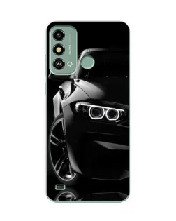 Чохол для ZTE Blade A53 з картинкою «Чорна BMW — профіль»