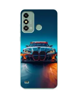 Чохол для ZTE Blade A53 з картинкою «BMW — вогні неону»