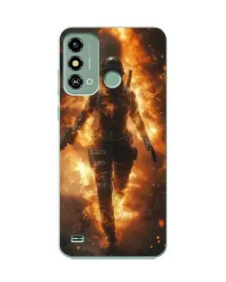 Чехол для ZTE Blade A53 с картинкой «BMW — скорость в дожде»
