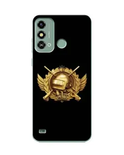 Чехол для ZTE Blade A53 с картинкой «PUBG — оранжевый градиент»
