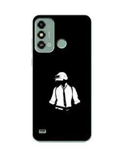 Чехол для ZTE Blade A53 с картинкой «PUBG — белый шлем»