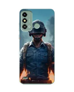 Чехол для ZTE Blade A53 с картинкой «PUBG — реалистичный герой»