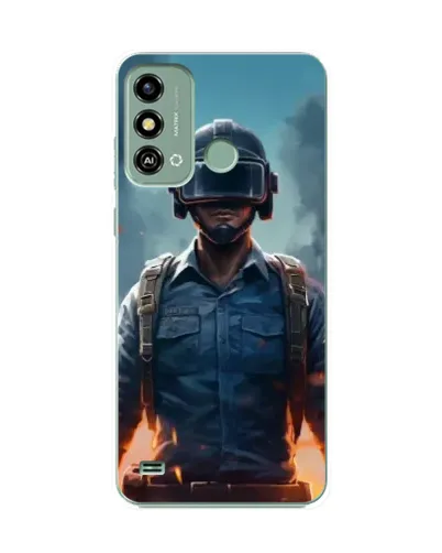 Чехол для ZTE Blade A53 с картинкой «PUBG — реалистичный герой» Чехол для ZTE Blade A53 с картинкой «PUBG — реалистичный герой»
