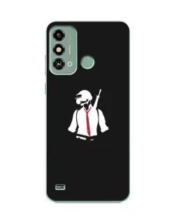 Чехол для ZTE Blade A53 с картинкой «PUBG — силуэт воина»
