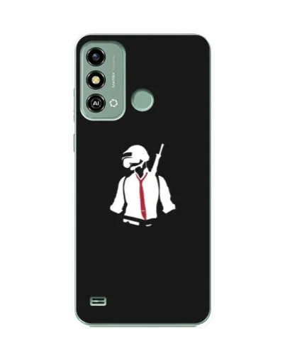 Чехол для ZTE Blade A53 с картинкой «PUBG — силуэт воина» Чехол для ZTE Blade A53 с картинкой «PUBG — силуэт воина»