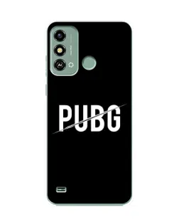 Чехол для ZTE Blade A53 с картинкой «PUBG — белый логотип»