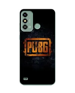 Чехол для ZTE Blade A53 с картинкой «PUBG — золотой логотип»