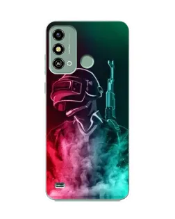 Чехол для ZTE Blade A53 с картинкой «PUBG — огненный воин»