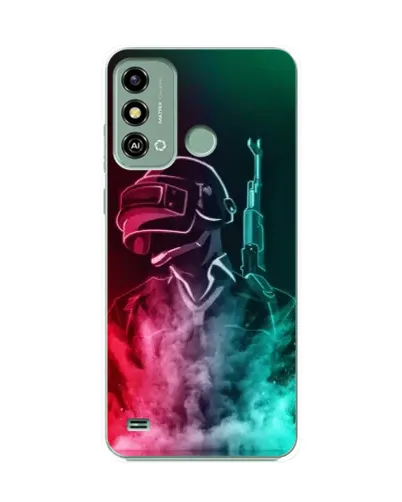 Чехол для ZTE Blade A53 с картинкой «PUBG — огненный воин» Чехол для ZTE Blade A53 с картинкой «PUBG — огненный воин»