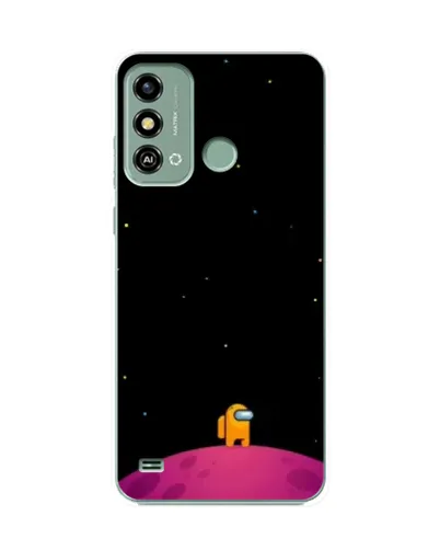 Чехол для ZTE Blade A53 с картинкой «Одинокий герой на планете»
