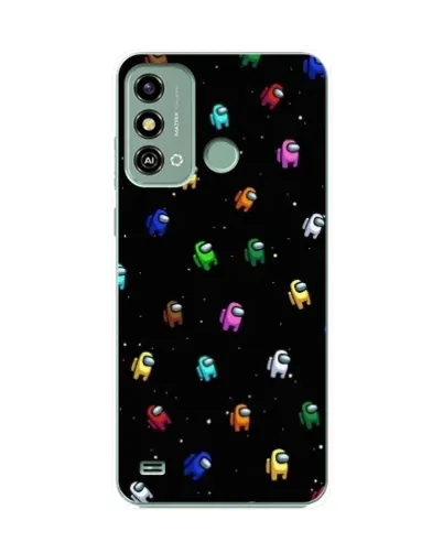 Чехол для ZTE Blade A53 с картинкой «Экипаж Among Us»