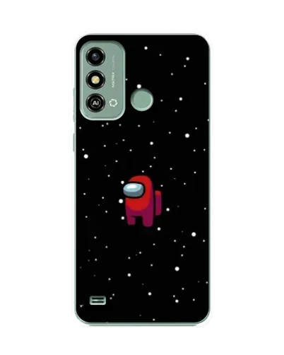 Чехол для ZTE Blade A53 с картинкой «Красный Among Us»