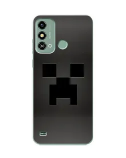 Чехол для ZTE Blade A53 с картинкой «Черный крипер градиент»