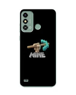 Чехол для ZTE Blade A53 с картинкой «Алмазная кирка»