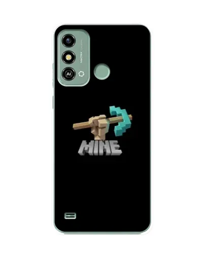 Чехол для ZTE Blade A53 с картинкой «Алмазная кирка»